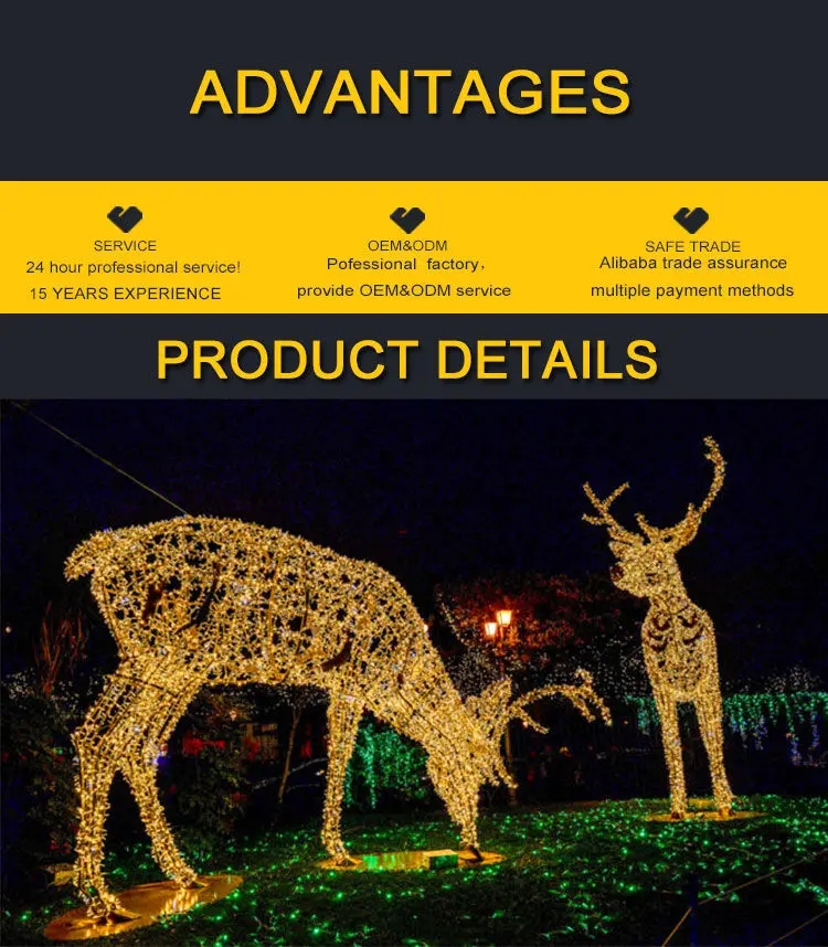 Waterproof High-quality LED Reindeer Lighting For Christmas image 8