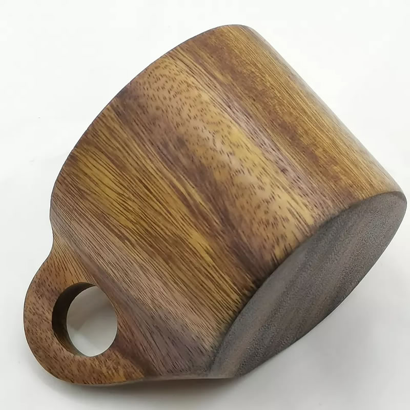 Light Weight Teacups Gift Acacia Wooden Cup for Tea Coffee Cold & Hot Drinks 150-200ml Capacity image 6