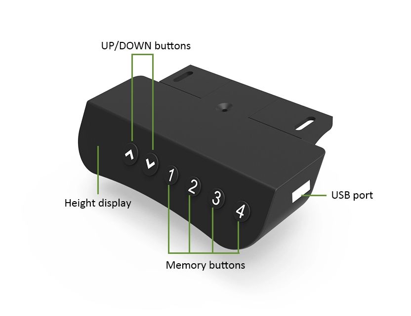 Office Compact Electric Single Motor Computer Standing Desk image 12