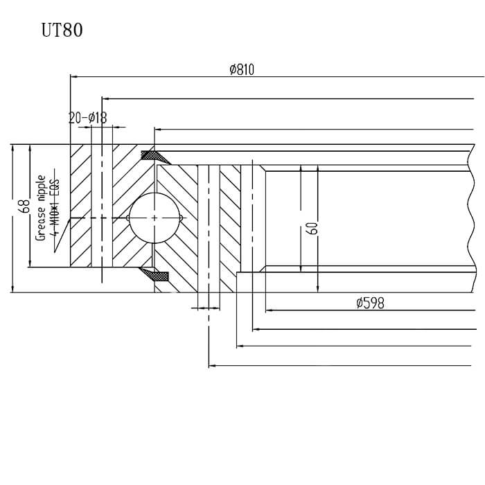 Unic UT80 Crane Slewing Bearing image 2