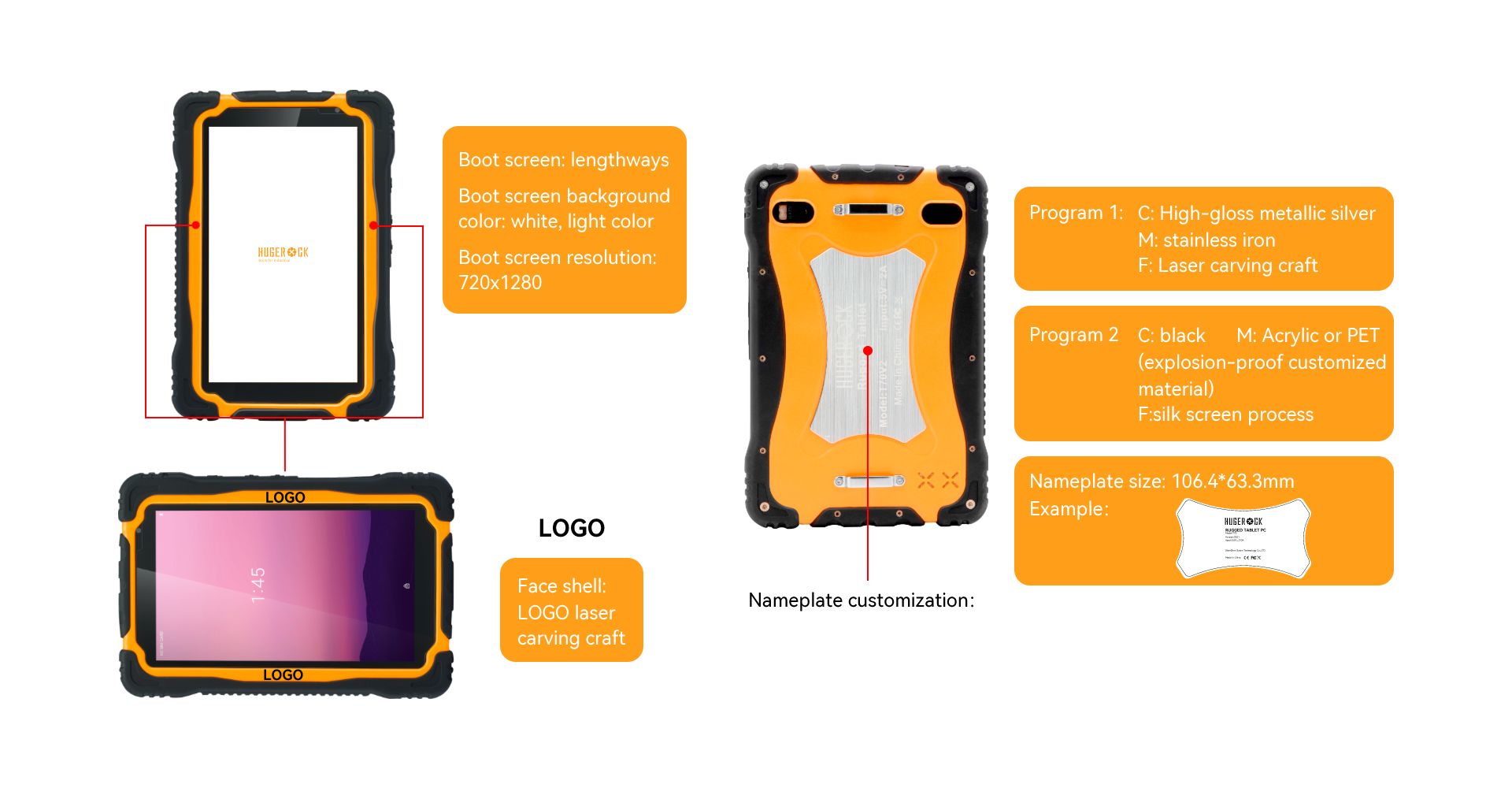 HUGEROCK T70 Rugged Tablet PC - 7 Inch Full Rugged Ultra-bright HD Mobile Computer image 15