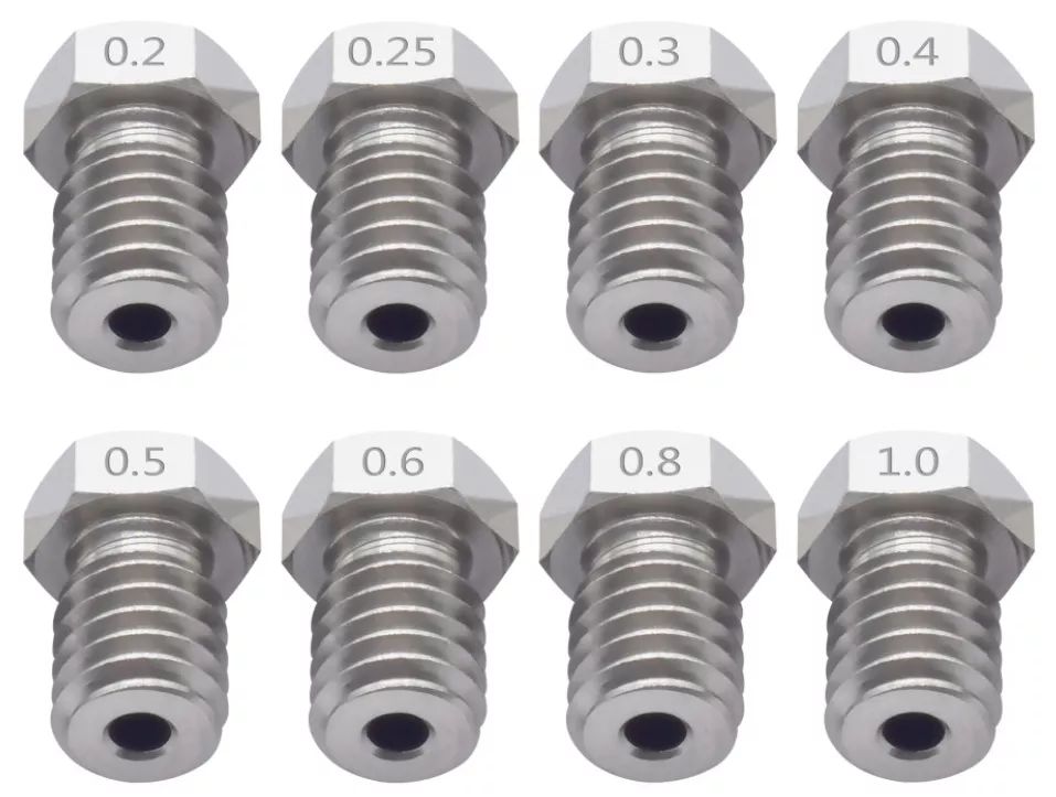 3D Printer Parts E3d Titanium Nozzle 0.2/0.3/0.4/0.5/0.6/0.8mm image 3