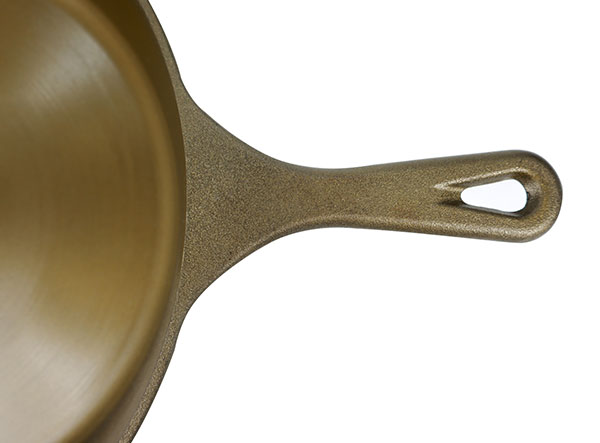 10 Inch Golden Polished Machined Smooth Cast Iron Frying Pan image 7