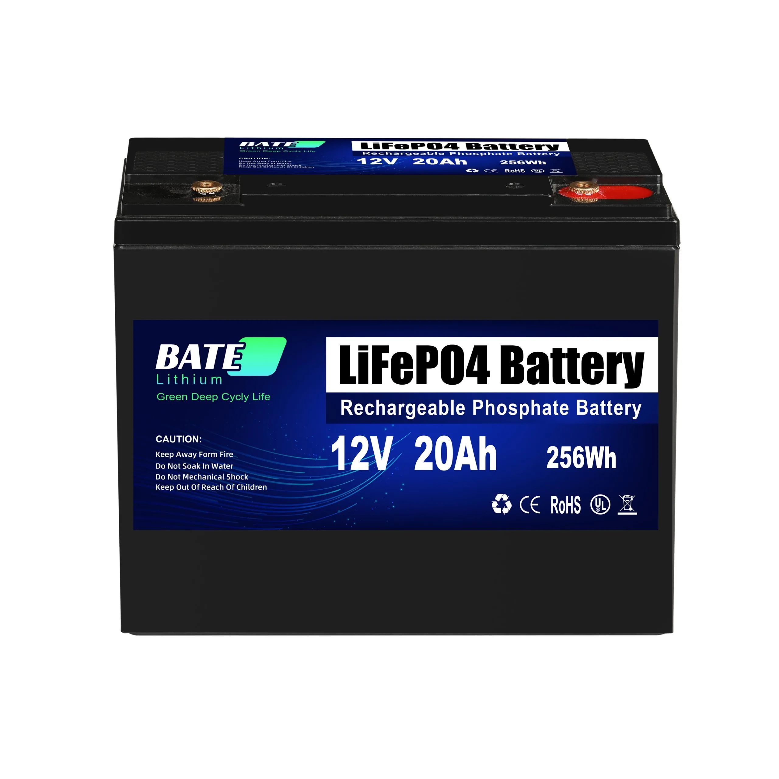 12.8v 20ah Lifepo4 Batteries 256wh for Solar System image 1