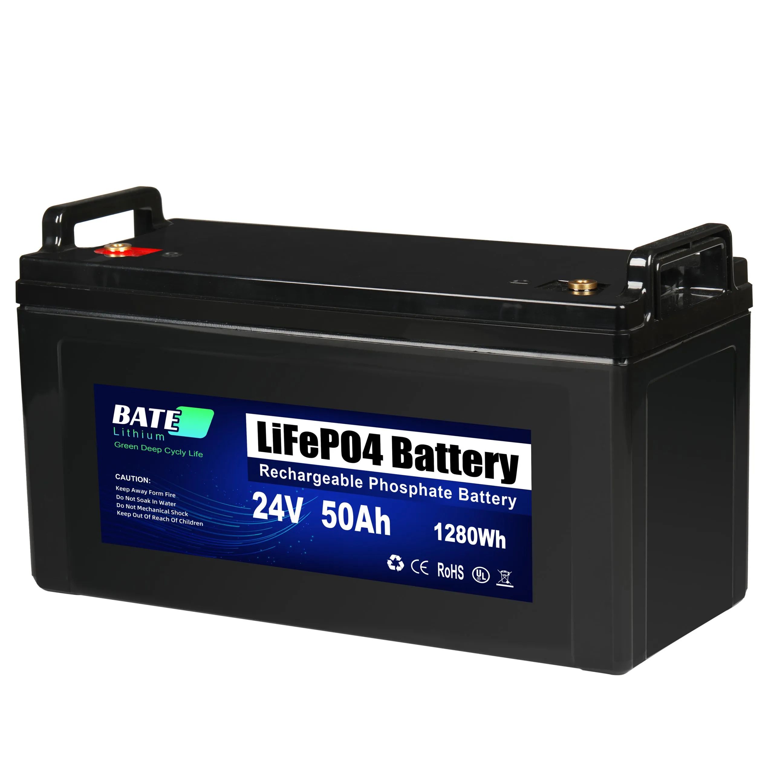 24V 50A Lifepo4 Solar Battery for Camping image 2