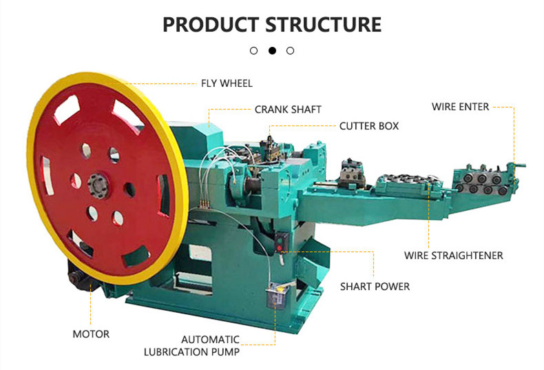 Automatic wire steel nail making machine image 5