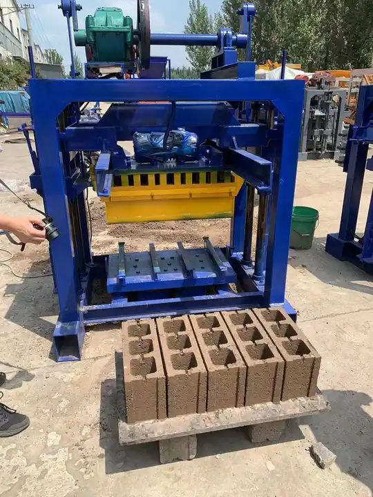 Concrete cement block machine price interlocking manual brick making machinery image 4