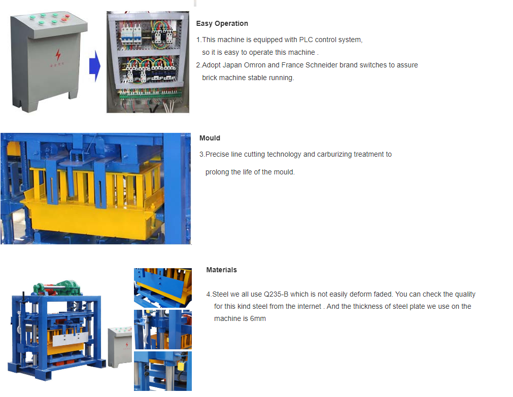 Concrete cement block machine price interlocking manual brick making machinery image 6