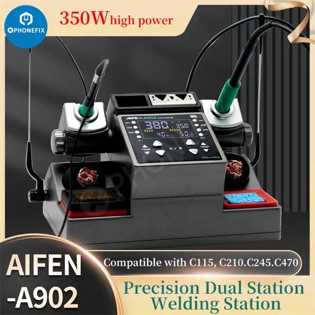 AIFEN A902 Double Welding Station C210 C245 C115 Soldering Tool image 1