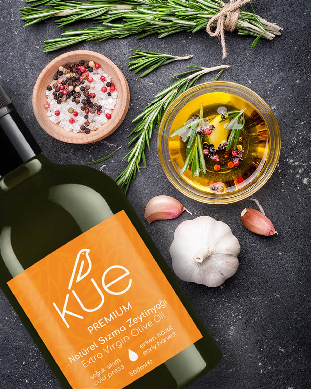 KUE 500ml and 750ml Award Winning Early Harvest Cold Pressed Extra Virgin Olive Oil image 2