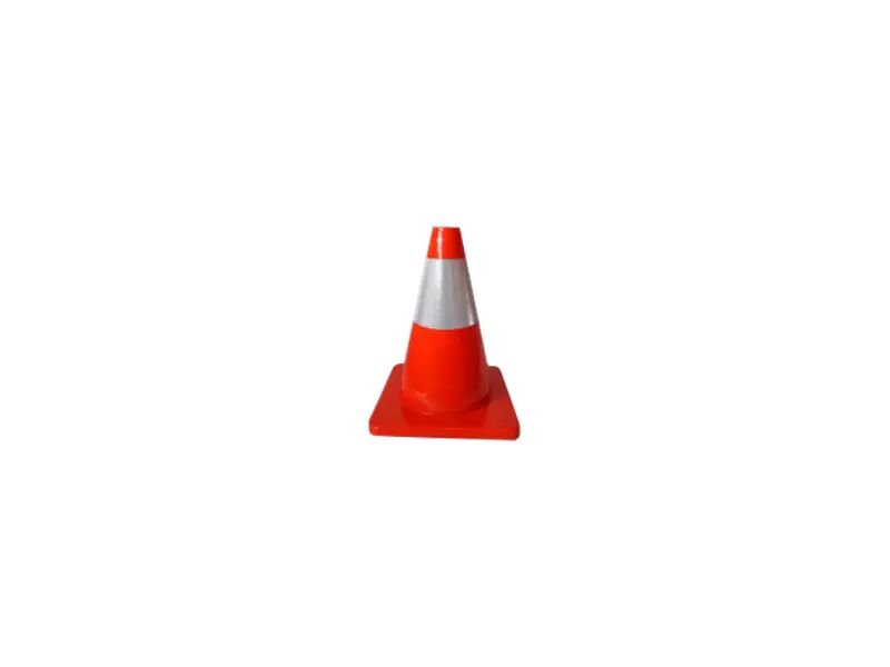 300mm PVC Orange Rubber Traffic Cone TC-PVC30R image 1