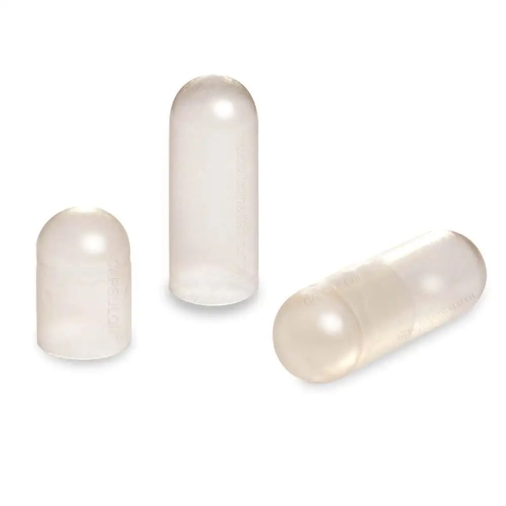 Size 000 Clear Empty Vegetarian Capsules image 1