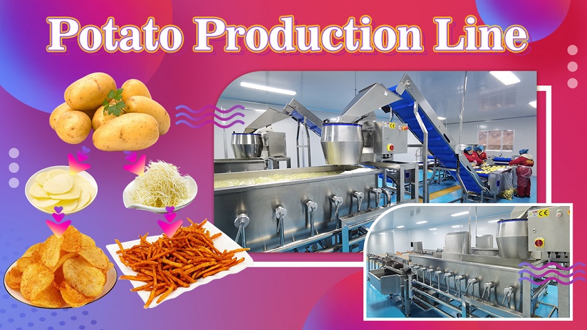 Traditional Fresh Spicy French Fries Potato Chips Crisp Production Line image 1