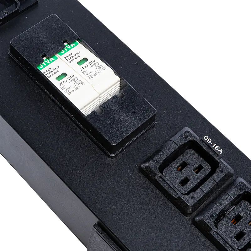 16 Outlets IEC C13 IEC C19 Lockable Socket Buckle equipped 2.5U Hot Swappable Surge Protection Vertical Modbus-RTU RS485 metered Rack PDU image 9