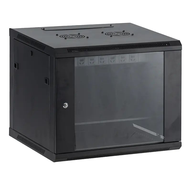 Network Data Wall Cabinet Black 600X600mm 9U image 1