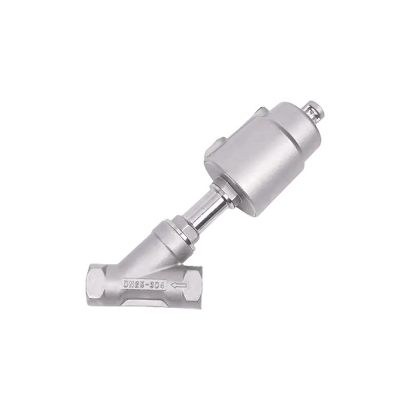 Piston Stainless Steel Thread Connection Actuator Pneumatic Angle Seat Valve image 1