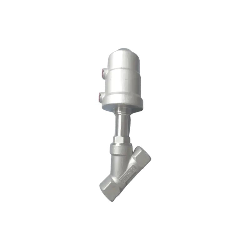 Piston Stainless Steel Thread Connection Actuator Pneumatic Angle Seat Valve image 3